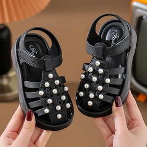 รองเท้าลำลองแฟชั่นสไตล์ใหม่สำหรับเด็กผู้หญิงในช่วงฤดูร้อน เหมาะสำหรับใส่ข้างนอก รองเท้าแตะชายหาดกันลื่นสำหรับเด็กผู้หญิง - Product Image 4