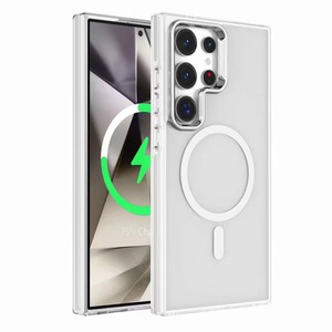 Funda Magnética para Teléfono Móvil <span class=keywords><strong>Samsung</strong></span> <span class=keywords><strong>Galaxy</strong></span> S23 PLUS/S24 Ultra, con Galvanoplastia de <span class=keywords><strong>Alta</strong></span> <span class=keywords><strong>Gama</strong></span>, Doble Cara, Color Plateado, IMD - Product Image 2