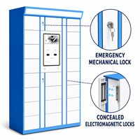 Casillero Inteligente para Limpieza y Lavado de Calzado, Sistema de Cerradura Electrónica de 21 Puertas para Tiendas de Autoservicio y Comunidades Universitarias