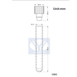 Yuyang CE ISO Transporte de suero a prueba de fugas 4ml Vial de sangre médica Almacenamiento de recolección Plástico PP Muestreo de muestras Tubo de ensayo de laboratorio - Product Image 6