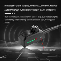 Feu avant auxiliaire de moto JPAD, 9 LED, projecteur haute luminosité, halo 6 couleurs, alliage d'aluminium, 200W, étanche IPX8