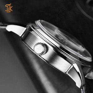 Reloj de Pulsera Mecánico Automático para Hombre, con Logotipo Personalizado, de Acero Inoxidable 316L, con Rueda de Equilibrio <span class=keywords><strong>a</strong></span> <span class=keywords><strong>las</strong></span> 9 en Punto, Fabricante OEM - Product Image 4