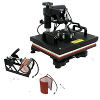 Presse à Chaud Numérique Semi-Automatique Multifonction 5-en-1 pour Sublimation (T-shirts, Mugs, Casquettes) – État Neuf