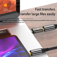 JILIAN Nouvelle Arrivée Vente Chaude Adaptateur Convertisseur USB 3.2 Type C Mâle vers Femelle 100W 20Gbps en Alliage de Zinc pour Transmission Rapide