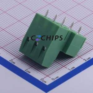 KF127A-5.08-2*3P Screw Terminal Block Through hole Component (THT),P=5.08mm Connector 2x3P 5.08mm Green Through Hole - Product Image 2