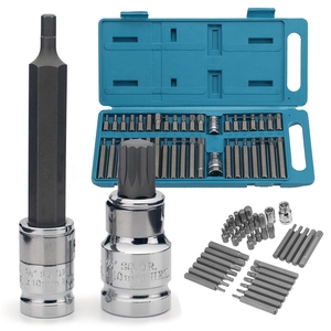 Bộ cờ lê impacto đa năng 40 món, kích thước 1/2'' và 3/8'', đầu lục giác, Torx, Spline, Star, hệ mét, kèm bộ dụng cụ cờ lê ratchet - Product Image 2