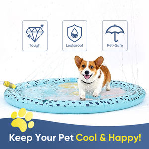 Haustier Wassers prüh bett Garten brunnen Spielzeug Schwimmbad Sommer Kühl kissen für Kätzchen Spielen Sie interaktiven Spaß - Product Image 5