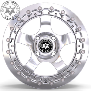 Ruedas Forjadas Viaol para Carreras de Drag, con Beadlock Pulido, 4x100 15x7/8J, Compatibles con Honda Civic EG / EK, <span class=keywords><strong>Mazda</strong></span> Miata / MX-5 - Product Image 6