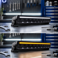 Barre Lumineuse LED Brevetée BRTLED Blanc Ambre DRL Sans Vis Tout-Terrain pour Voiture VTT 4x4 Phares Tout-Terrain