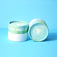 Tube en papier rond écologique imprimé sur mesure pour parfum solide, savon, poudre libre, crème pour le visage, emballage de produits de soin OEM ODM