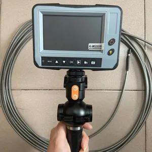 กล้องตรวจสอบ Borescope อุตสาหกรรมพร้อมจอแสดงผล4.5นิ้วข้อต่อ4ทางสายเคเบิล10ม. กันน้ำ IP67 5.5มม