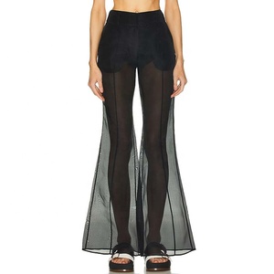 Hochwertige Custom <span class=keywords><strong>Hearst</strong></span> 100% Pelle Lederhose in Schwarz für Damen - Product Image 1