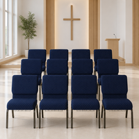 Chaise d'église en métal de conception moderne de haute qualité pour l'utilisation d'hôpital de salle à manger d'auditorium pour des applications de meubles de théâtre et d'hôtel