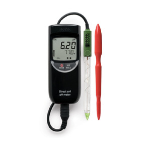 pH-mètre portable Hanna Direct Soil Hi99121 avec écran LCD pour l'agriculture et l'analyse des sols - Product Image 1