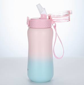 <b>Custom</b> Portable Gradient Color Kids <b>Insulated</b> Double Wall Stainless Steel Carry Hoop Thermal For 304 Stainless Steel - Product Image 4