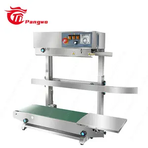 FR770 Vertical Continuous Band Sealer Stainless Steel Frame Plastic Bag Food Foil Bag Heating Sealing Machine Heavy Duty