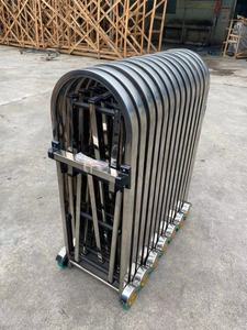 Barriera di controllo della folla rimovibile con barricata stradale in acciaio inossidabile venduta in fabbrica con stile aperto scorrevole per uso scolastico - Product Image 3