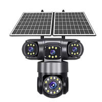 Caméra de Sécurité Solaire 4G PTZ en Gros avec Panneau 16W, Vision Nocturne, CMOS, Prise en Charge Carte Mémoire et Suivi Automatique pour Surveillance Extérieure