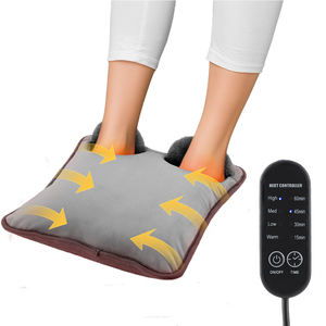 Elektrisch voetverwarmingskussen Zacht pluche voetwarmer Verwarming Huishoudelijke voetverwarmingsmat met 4 warmteniveaus - Product Image 1