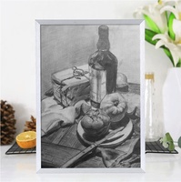 Cadre de miroir photo en aluminium rectangle moderne de 5 "à 32" pour la décoration