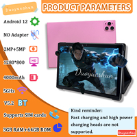 Tablette PC YPORANGECHENG nouvelle génération avec écran capacitif de 10,1 pouces, processeur MTK Octa Core, Android 12, Wi-Fi 5G, résolution 1280x800, clavier Bluetooth, idéale pour les professionnels
