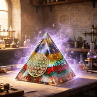 Natürliche Spirituelle 5cm 6cm Orgonit-Pyramide Heilprodukte Orgonit-Kristallpyramide für Feng Shui