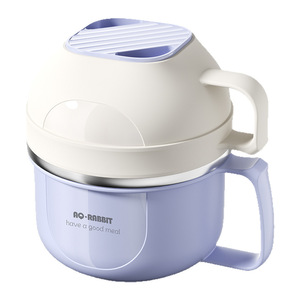 Ao Rabbit Stainless Steel Lunch Box 900Ml Food <b>Container</b> With Lid And Utensils For Office Or Outdoor Use - Product Image 2