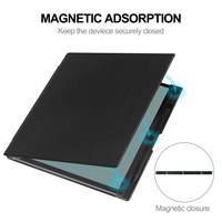 Étui à rabat ultra fin pour Onyx Boox Note Air 3/4C Smart Cover Business PU Leather Tablet Case Cover avec fente pour crayon