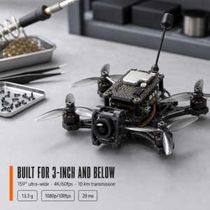 Module de transmission vidéo numérique FPV O4 Wide Air Unit avec capteur CMOS 1/2 pouce, caméra 4K/60fps pour les constructeurs de drones micro FPV - Product Image 5