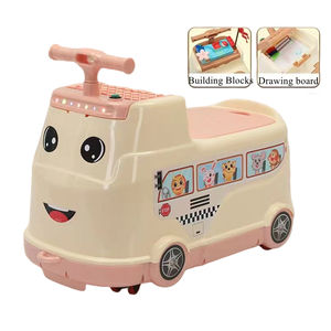 Carro Deslizante Multifuncional de Plástico Estilo BKL Qute para Niños, con Música/Luz/Bloques de Construcción/Tablero de Dibujo, Manual, Suministro de Fábrica - Product Image 2