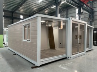 Maison conteneur préfabriquée contemporaine extensible 20 pieds, pliable, portable, multi-chambres, aménagement personnalisable, usage polyvalent