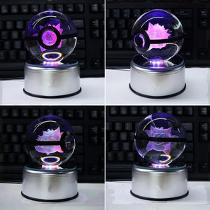 Venta Caliente, Lámpara de Bola de Cristal de 5/7 cm, Pokemo <span class=keywords><strong>GoPlus</strong></span>, Bola de Cristal 3D, Bola de Cristal LED, Juguetes de Cristal, Regalos de Cumpleaños Personalizados, Bolas DIY - Product Image 2