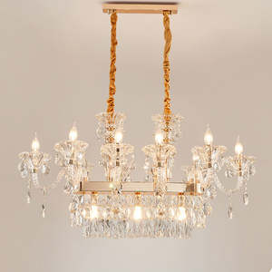 competitive price hanging lamp hotel <b>decorative</b> luxury crystal candlestick chandelier <b>light</b> - Product Image 2