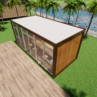 Maison mobile économique de 40 pieds, maison modulaire préfabriquée en conteneurs, maison en conteneurs durable pour les vacances