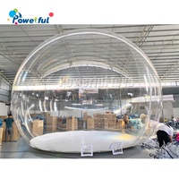 Ballon gonflable pour fête d'enfants en plein air Igloo en cristal dôme tente à bulles dôme transparent maison de ballons à bulles gonflables