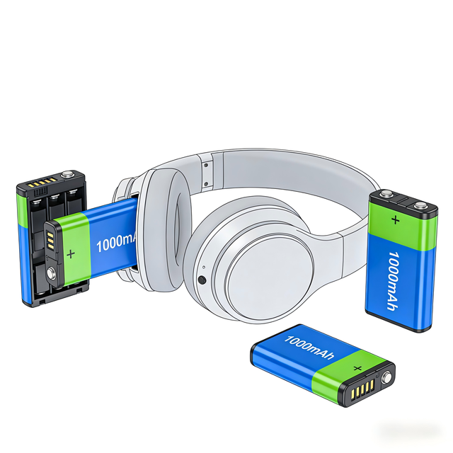 New BT Over-Ear Headset with Changeable Battery AAC ANC IPX4 Waterproof for Music & Sports-Audiophile Stereo Sound