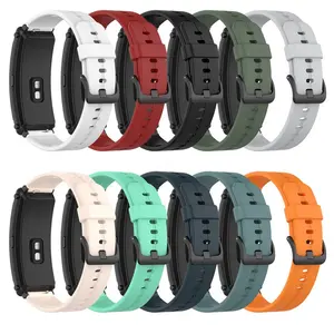 Qiman Gelang Silikon Universal Warna-warni 16Mm Tali Jam Gelang untuk Huawei TalkBand B3 B6