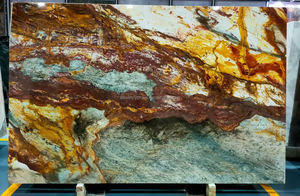 Dalles de quartzite naturel du Brésil Van Gogh Blue Louise et quartzite Portomare pour la décoration murale personnalisée, les comptoirs et les îlots - Product Image 2