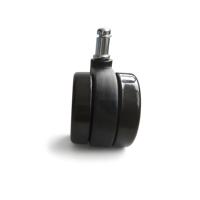 Roulettes pivotantes silencieuses en polyuréthane haut de gamme OEM de 2 pouces, creuses, avec roulement à billes, pour chaise de bureau