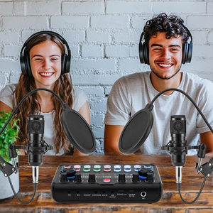 Kit de microphone à condensateur professionnel sans fil Type-C/XLR, portable, léger, éclairage RGB, réduction du bruit - Product Image 2