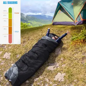 WOQI 4 Seasons Thickened Lightweight Portable Thickened Winter Warm Sleeping Bag
