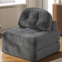 Fabrikneuer moderner Einzelsofa-Sessel aus Chenille-Stoff, vakuumkomprimiert, rollverpackt, keine Montage erforderlich, Großhandel für Wohnmöbel