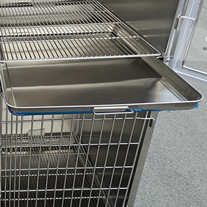 EUR VET tekerlekler ile yüksek kaliteli kedi kafesi veteriner ekipmanları sürgülü dilsiz kapı kilidi ile 4 Spaces kedi kafesi - Product Image 4