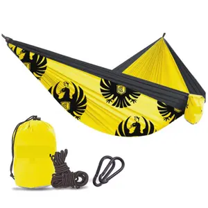 OEM/ODM CUSTOMIZED 210T Nylon 300*200CM Double Camping Outdoor Swing Hanging Hammock For Travel Hiking Beach Leisure