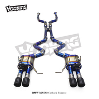 Tuyau d'échappement Catback Valvetronic pour BMW M3 E90 E92 E93 4.0L 2007-2013 Système d'échappement en titane Accessoires extérieurs