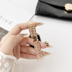 Smartwatch Vòng Đeo Tay Phụ Nữ Dây Đeo Cổ Tay Kim Loại Ban Nhạc Đồng Hồ Cho Apple Xem Siêu <span class=keywords><strong>2</strong></span> Dây Đeo Cho Iwatch 10 9 8 7 Correa - Product Image 3