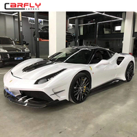 Nouveau capot avant en fibre de carbone FRP style M pour Ferrari 488 avec boulons