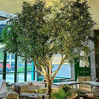 Olivier artificiel haut de gamme personnalisé pour l'ouverture de centre commercial et la décoration de restaurant Type de plante à gazon durable