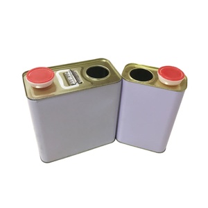 Chất Lượng Cao 500Ml Vuông Tinplate Có Thể Cho Hóa Chất Bao Bì Dung Môi Chữa Đại Lý Mỏng Hơn Thùng 1L-5L Sơn Dầu Có Thể - Product Image 1