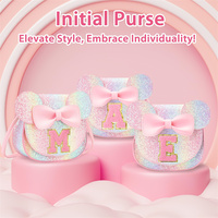 Dompet anak tas dompet untuk taman perjalanan balita perempuan Mini Sling ikatan simpul tas bahu pesta selempang tas dompet koin